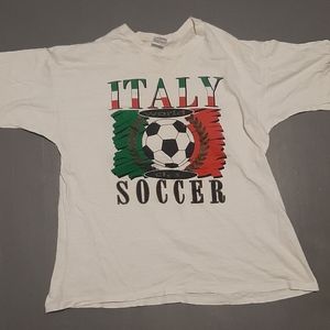 Italy Soccer Tee Shirt - XL